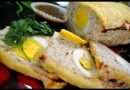 Мясной рулет «Митлоф» с вареными яйцами